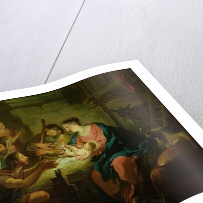 The Adoration of the Shepherds, 1725 by Jean Francois de Troy