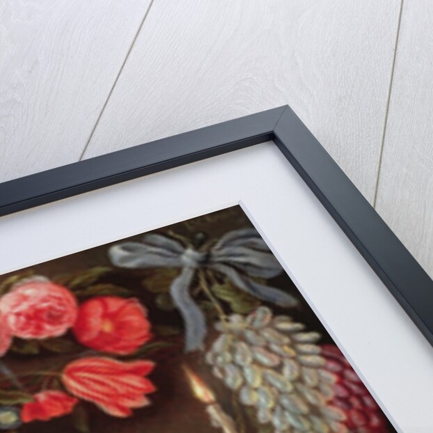 A Chalice with the Eucharist in a cartouche decorated with flowers and fruit, c.1664 by Jan van the Elder Kessel