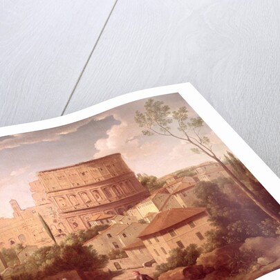 A View of the Colosseum with a Traveller, 1731 by Hendrik van Lint