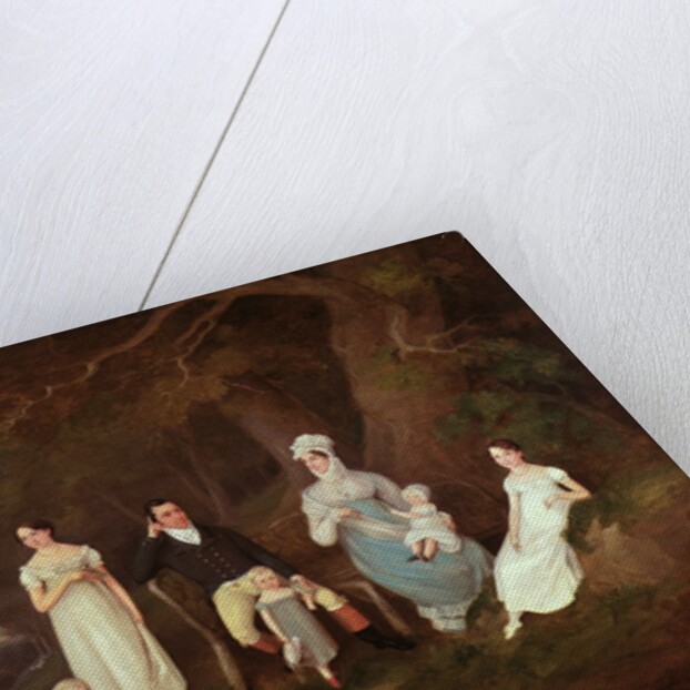 Group portrait of a Squire, his Wife and Children on the Edge of the New Forest, 1817 by W. Allison