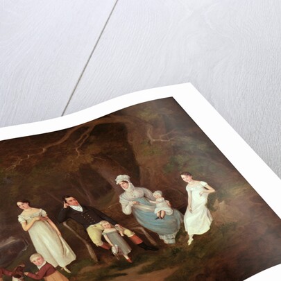 Group portrait of a Squire, his Wife and Children on the Edge of the New Forest, 1817 by W. Allison