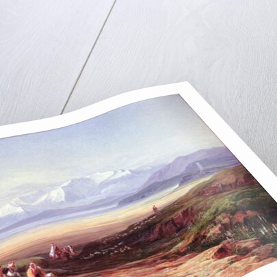 Mount Parnassus, Lake Cephissus and the Plains of Boetia, Greece, 1860 by Edward Lear