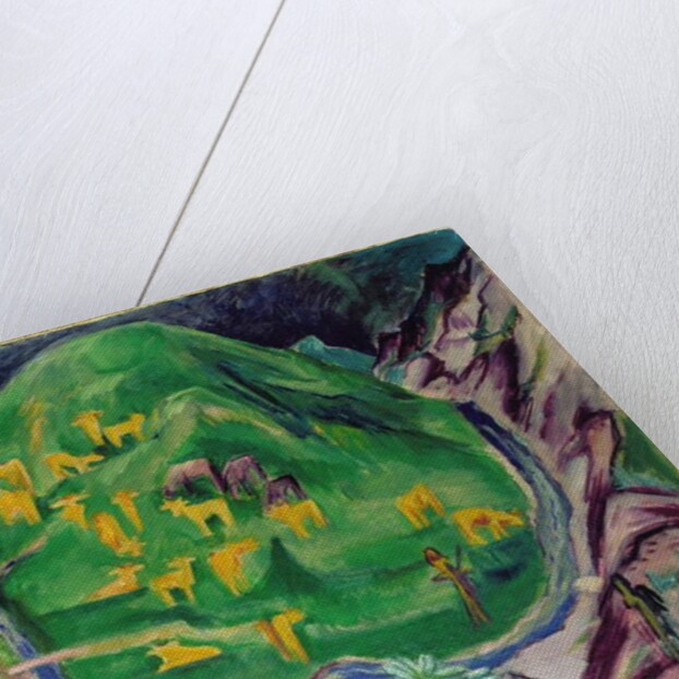 Field of Livestock, 1918 by Ernst Ludwig Kirchner