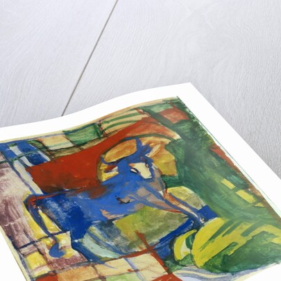 Blue Cow, 1914 by Franz Marc