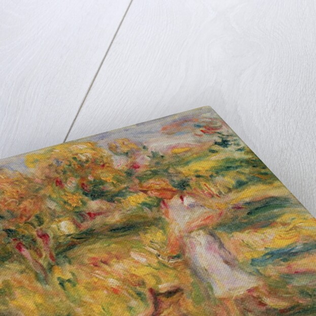 Landscape with the artist's wife and Zaza, c.1919 by Pierre Auguste Renoir