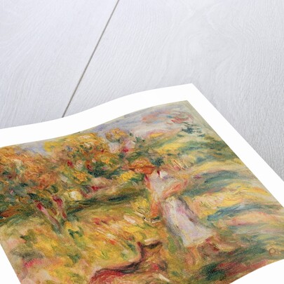 Landscape with the artist's wife and Zaza, c.1919 by Pierre Auguste Renoir