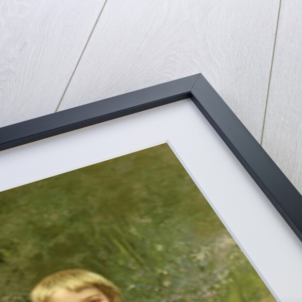 Young Child and a Big Dog by Luigi Toro