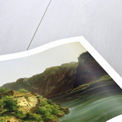 The Hallstatter Lake, 1824 by Franz II Steinfeld