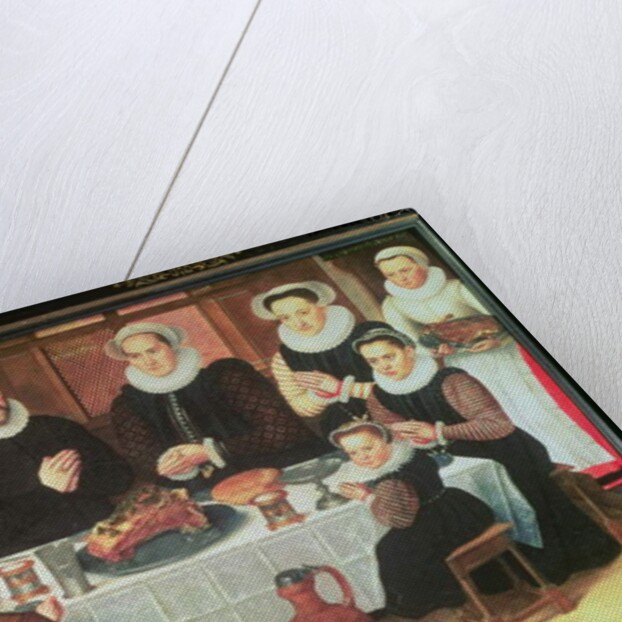 A Family Saying Grace Before the Meal, 1585 by Anthuenis Claeissins or Claeissens