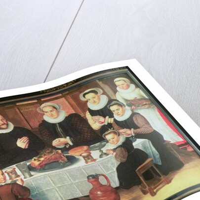 A Family Saying Grace Before the Meal, 1585 by Anthuenis Claeissins or Claeissens