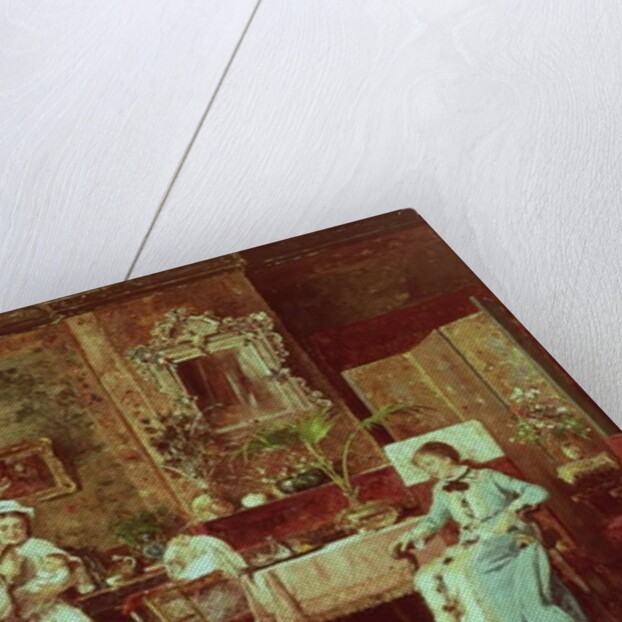 Visit to a New Mother, 1879 by Mihaly Munkacsy