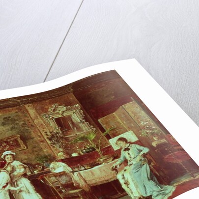 Visit to a New Mother, 1879 by Mihaly Munkacsy