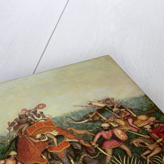 Tiger Hunt, 1892 by Jean-Baptiste Guiraud