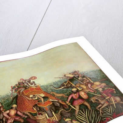 Tiger Hunt, 1892 by Jean-Baptiste Guiraud