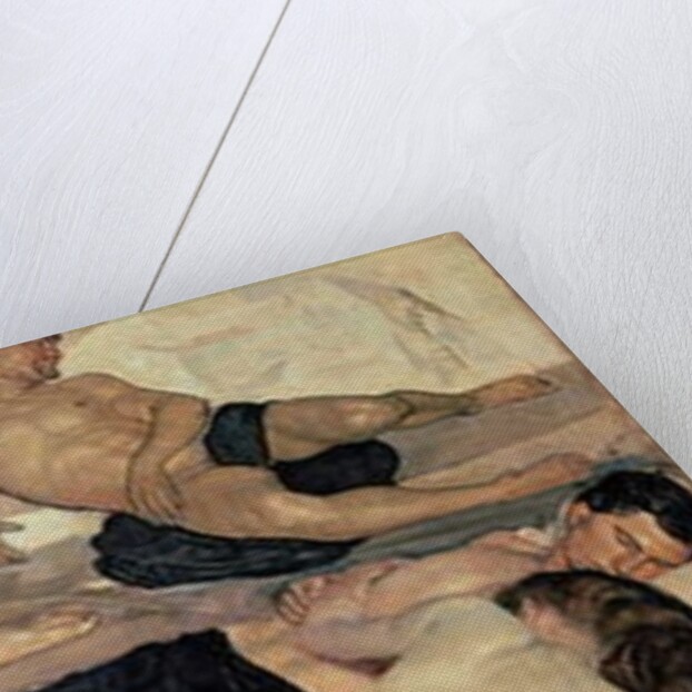 At night Group of naked sleepers, one of them in the midst of a nightmare, 1890 by Ferdinand Hodler