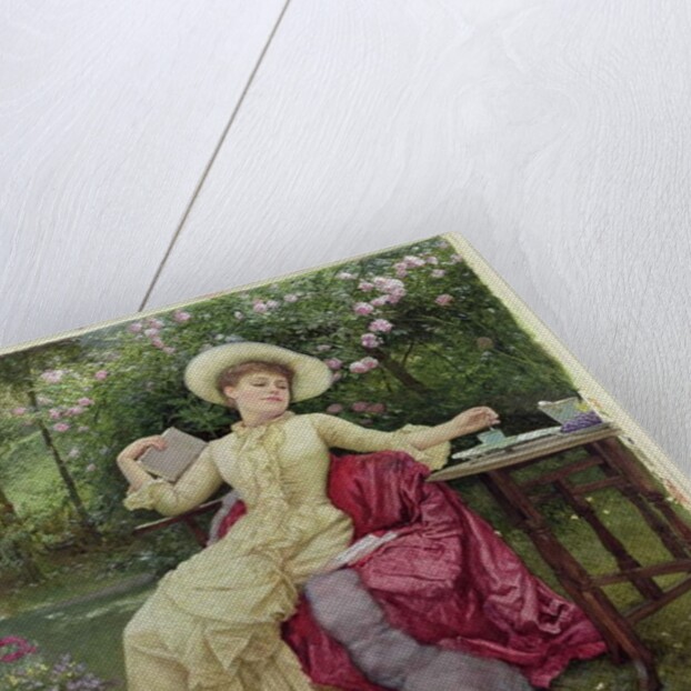 Drinking Coffee and Reading in the Garden by Edward Killingworth Johnson