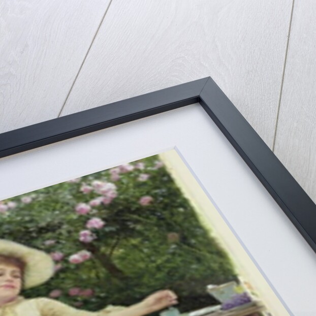 Drinking Coffee and Reading in the Garden by Edward Killingworth Johnson