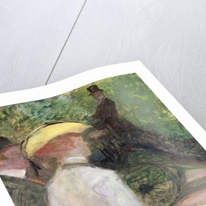 In the Bois de Boulogne, 1901 by Henri de Toulouse-Lautrec