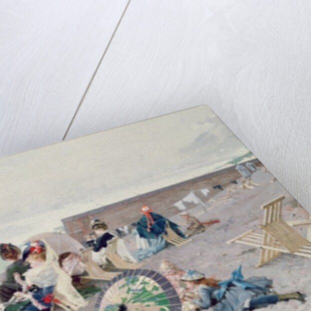 Beach at Yport, 1878 by Edouard Toudouze