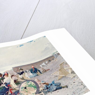 Beach at Yport, 1878 by Edouard Toudouze