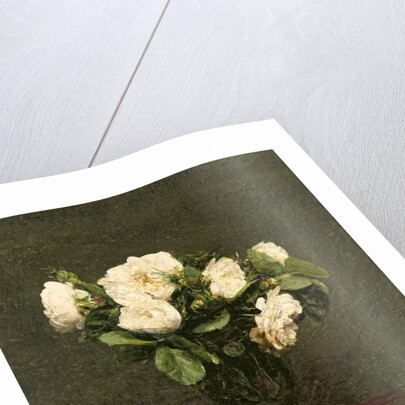White Roses, 1875 by Ignace Henri Jean Fantin-Latour