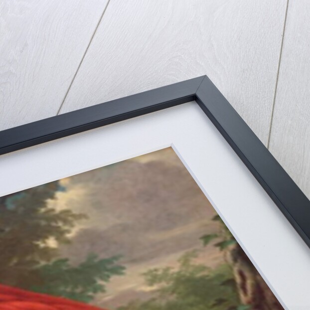 Scarlet Macaw in a Landscape by Jakob Bogdani or Bogdany