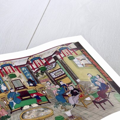 A Room in the House of Mr. Kong, a Peking Merchant by School Chinese