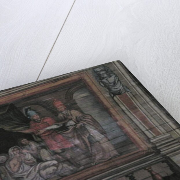 St. Cornely performing a miracle by French School