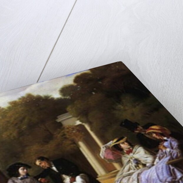 Empress Eugenie and her Court at Biarritz, 1861 by Abel de Pujol