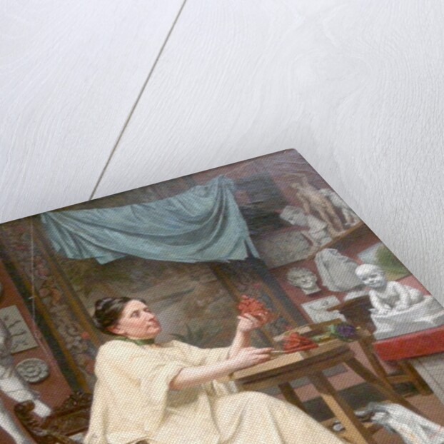 Mlle Moria in her studio by Blanche Polonceau