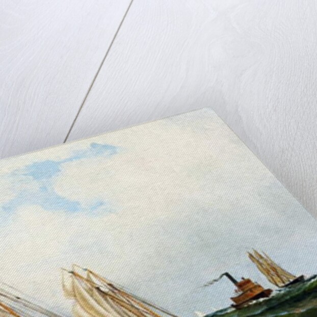 The 'Sappho' off Sandy Hook Lightship, 1870 by Antonio Jacobsen