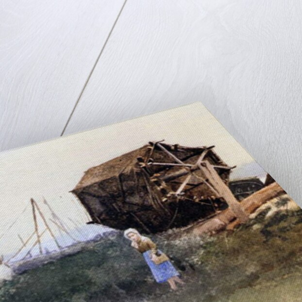 Fishing Nets Drying, 1881 by Denis Miller Bunker