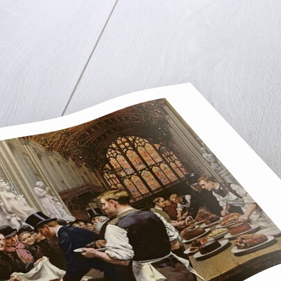 Distributing Left-overs to the Poor after the Lord Mayor's Banquet at the Guildhall, 1882 by Adrien Emmanuel Marie