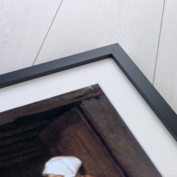 Peasant Girl Knitting, 1855 by Francois Bonvin