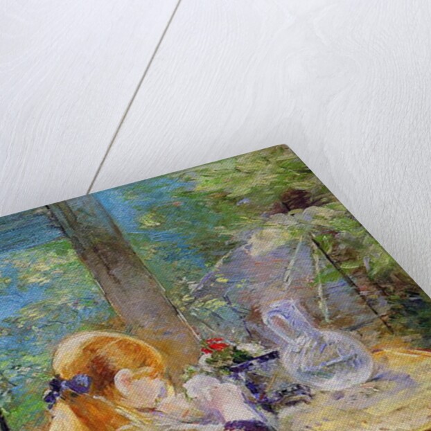 Red-haired girl sitting on a veranda, 1884 by Berthe Morisot