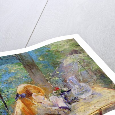 Red-haired girl sitting on a veranda, 1884 by Berthe Morisot