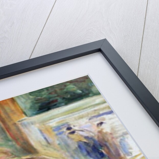 Julie Manet with a straw hat, 1892 canvas) by Berthe Morisot