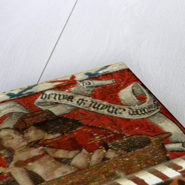 Lovers, panel of the abbott's ceiling by French School