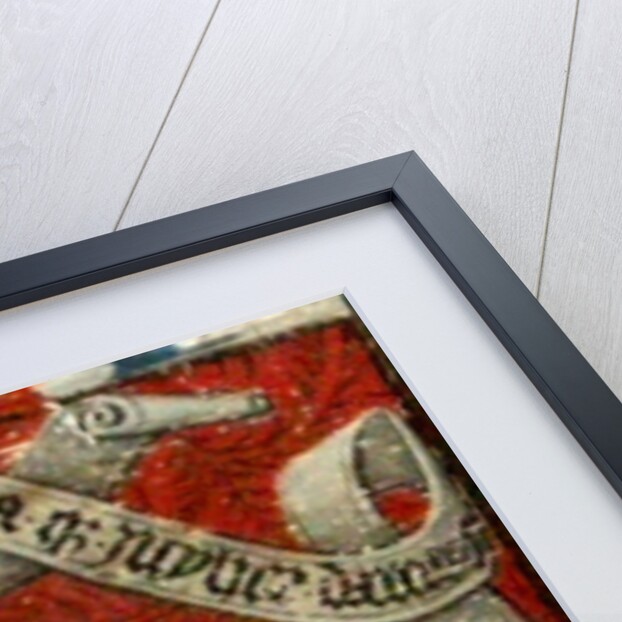 Lovers, panel of the abbott's ceiling by French School