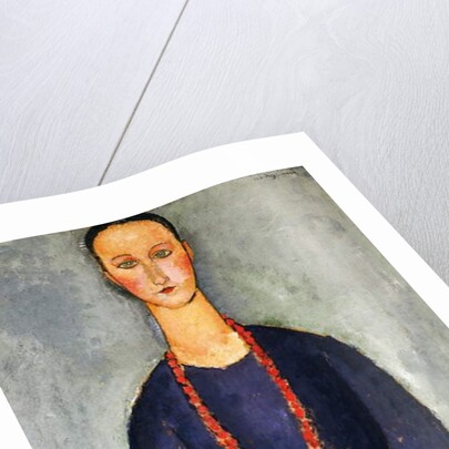 The Red Necklace, 1918 by Amedeo Modigliani