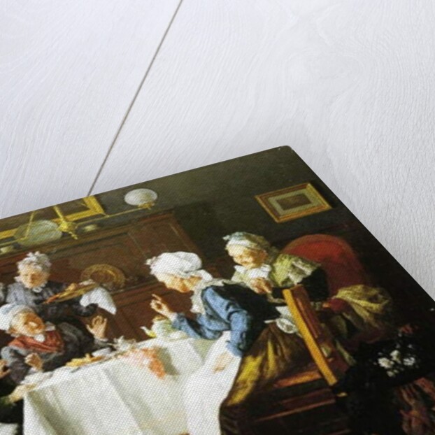 A Grandmother's Tea Party, 1915 by Louis Charles Moeller