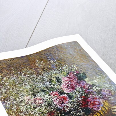 Roses in a Copper Vase, 1878 by Claude Monet