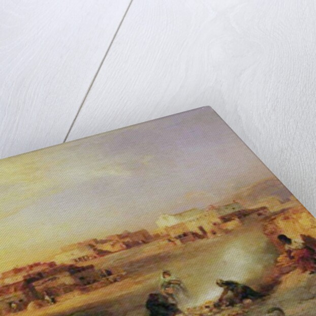 An Indian Pueblo, 1905 by Thomas Moran