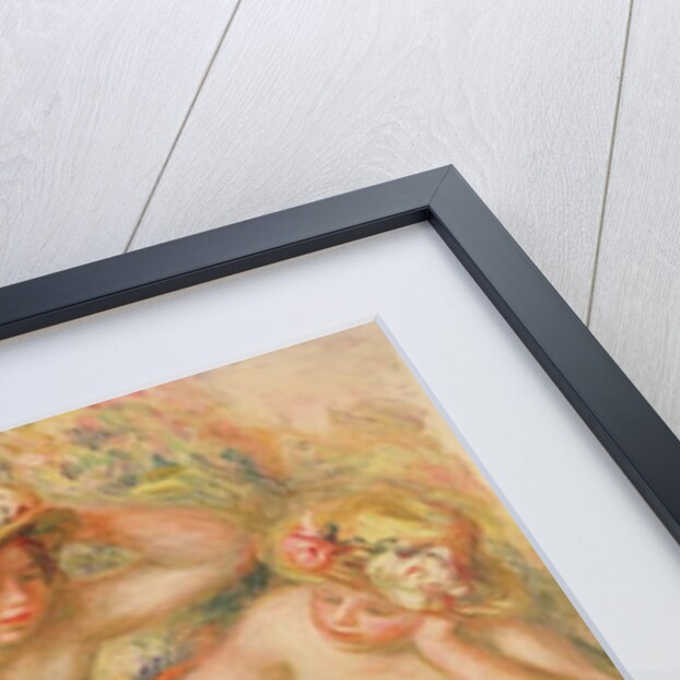 Two Nudes Wearing Hats by Pierre Auguste Renoir