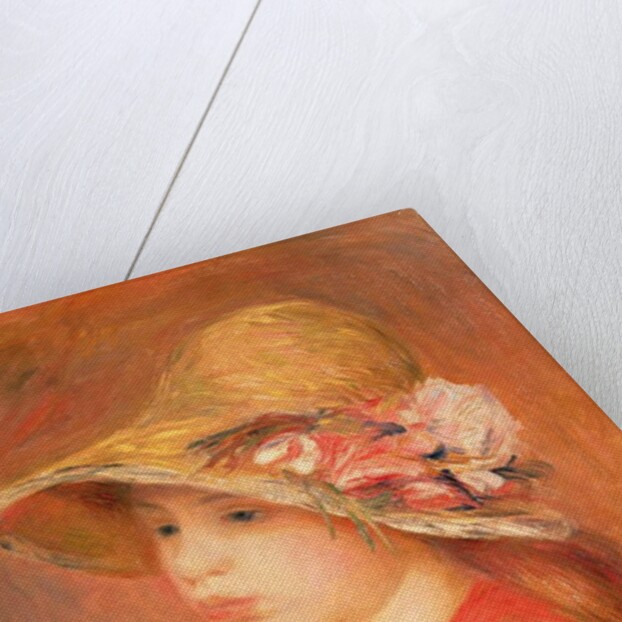 Young Woman in a Hat by Pierre Auguste Renoir