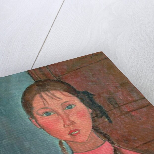 Girl with Pigtails, c.1918 by Amedeo Modigliani