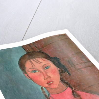 Girl with Pigtails, c.1918 by Amedeo Modigliani