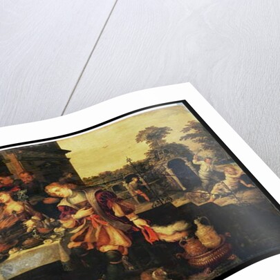 Lazarus at the Rich Man's Table, 1618 by Kasper or Gaspar van den Hoecke