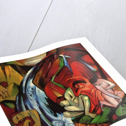 The Waterfall, 1912 by Franz Marc