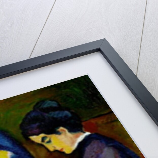 Three Women at the Table by the Lamp, 1912 by August Macke